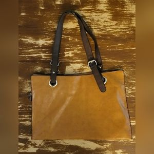 MSK CLASSIC-Soft Leather Extra Large Capacity Tote/Shoulder Bag